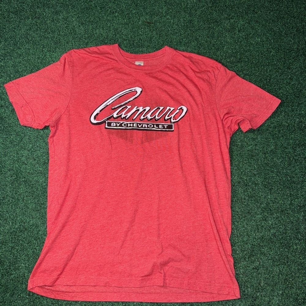Men's Camaro Red Graphic T Shirt Size XL Q40